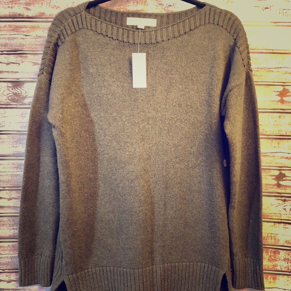 Loft boat-neck tunic sweater NWT